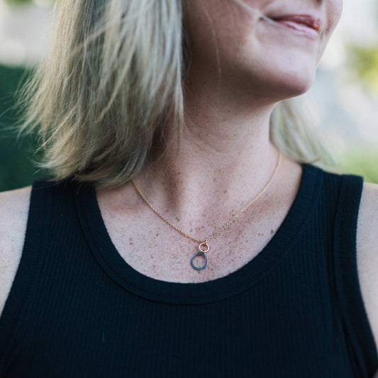 How Sweet It Is necklace by Mend on the Move jewelry. Created from auto parts by abuse survivors in Detroit.