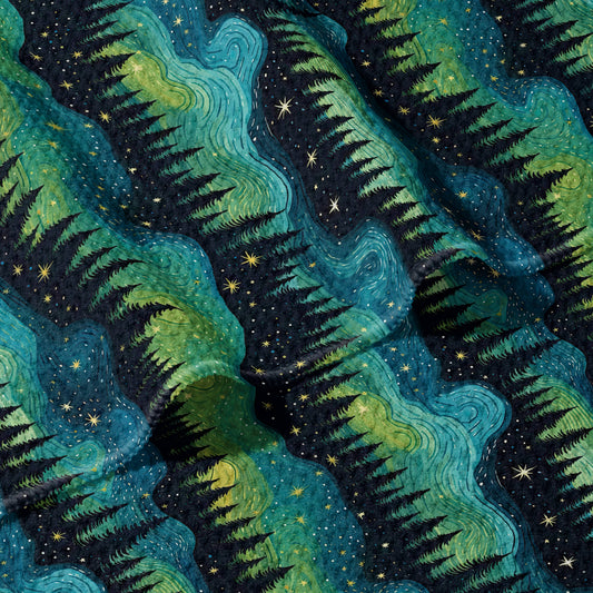 The Northern Lights Double Sided Waffle Dish Towel