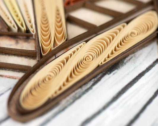 Adirondack Lake Quilled Greeting Card