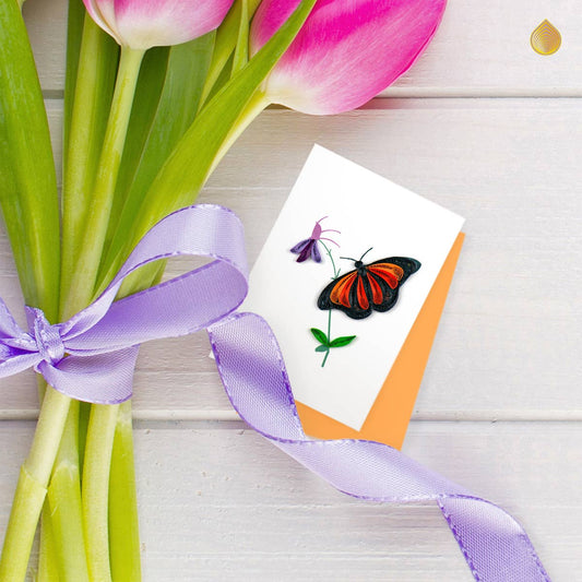 Monarch Butterfly Gift Enclosure Mini Card