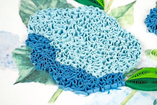 Quilled Wild Hydrangeas Greeting Card