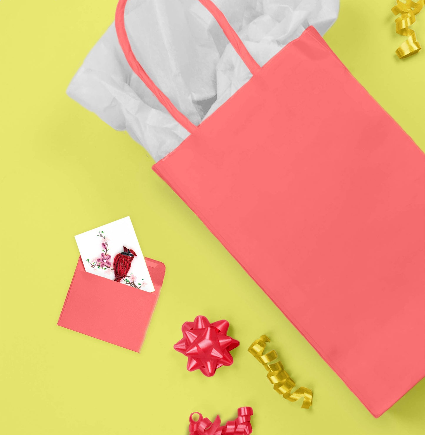Cardinal Gift Enclosure Mini Card