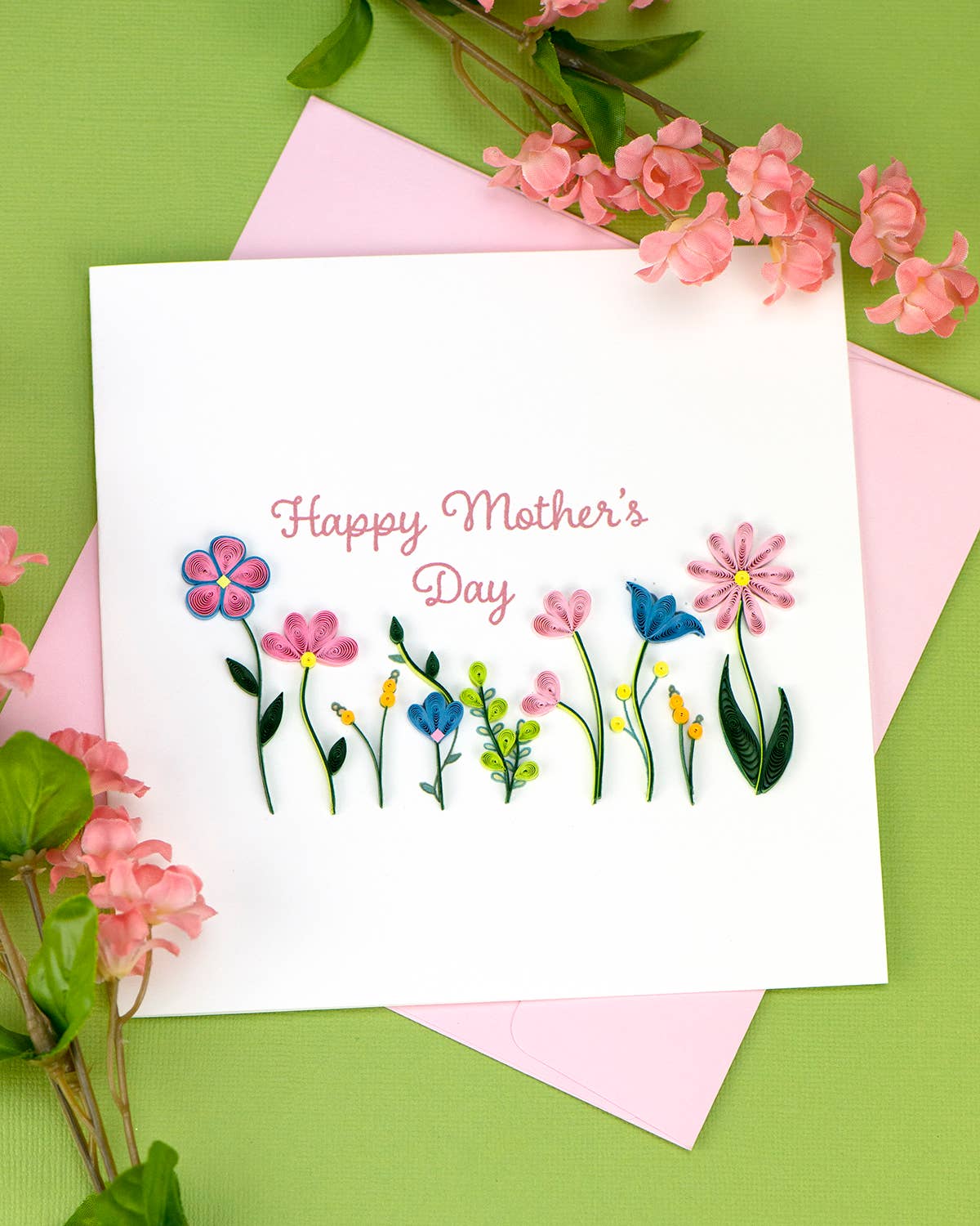 Mother’s Day Wildflowers Quilled Greeting Card