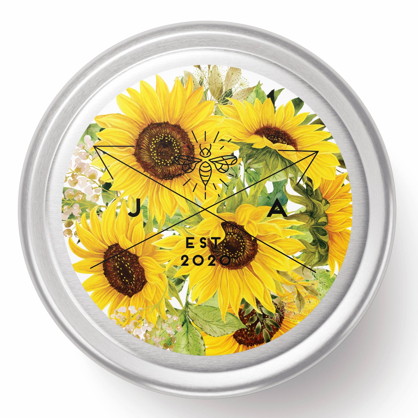 Sunflowers 4oz Travel Candle
