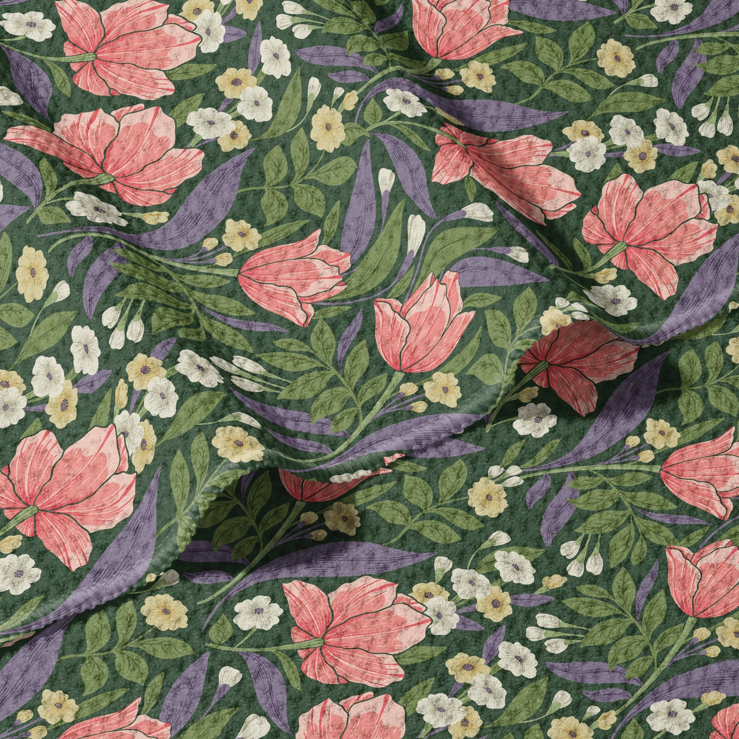 Classy Tulips Double Sided Waffle Dish Towel