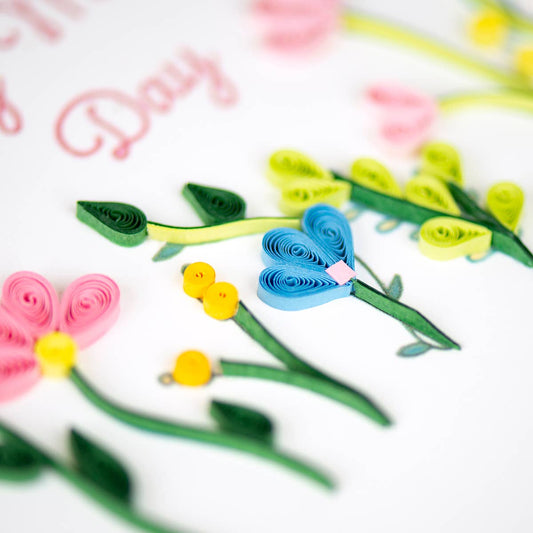 Mother’s Day Wildflowers Quilled Greeting Card