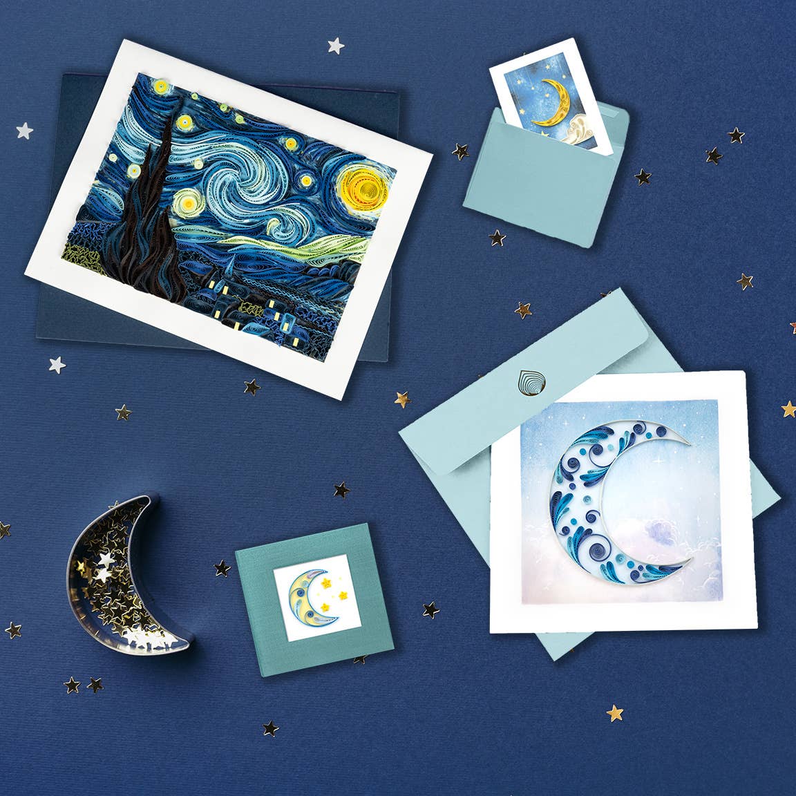 Moon & Stars Gift Enclosure Mini Card