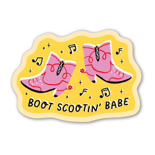 Boot Scootin' Sticker