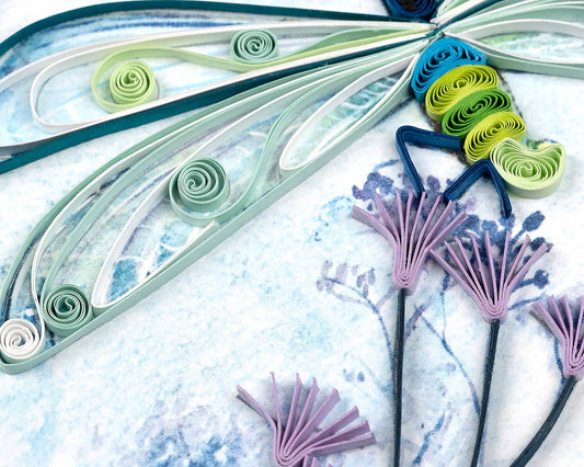 Emperor Dragonfly Quilled Card