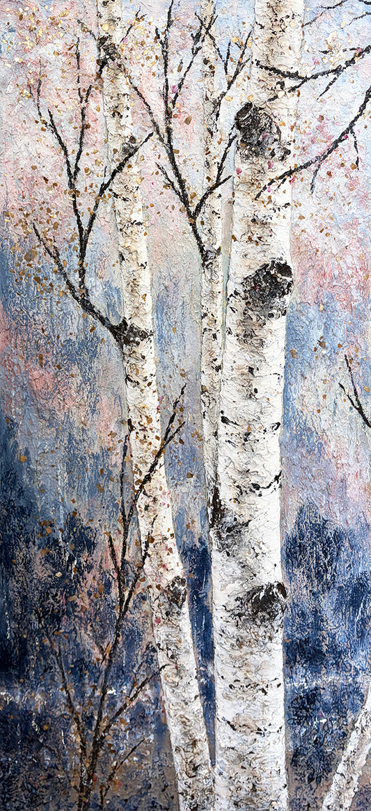 After the Rain Triptych Acrylic Painting