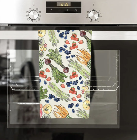 Farmer's Market Towel by Abigail Leigh Designs.