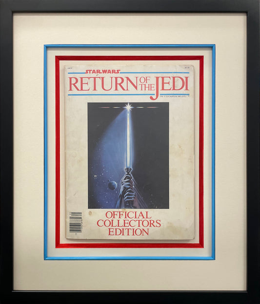 Framed Collector's Edition Magazine of Star Wars Episode VI: Return of the Jedi.