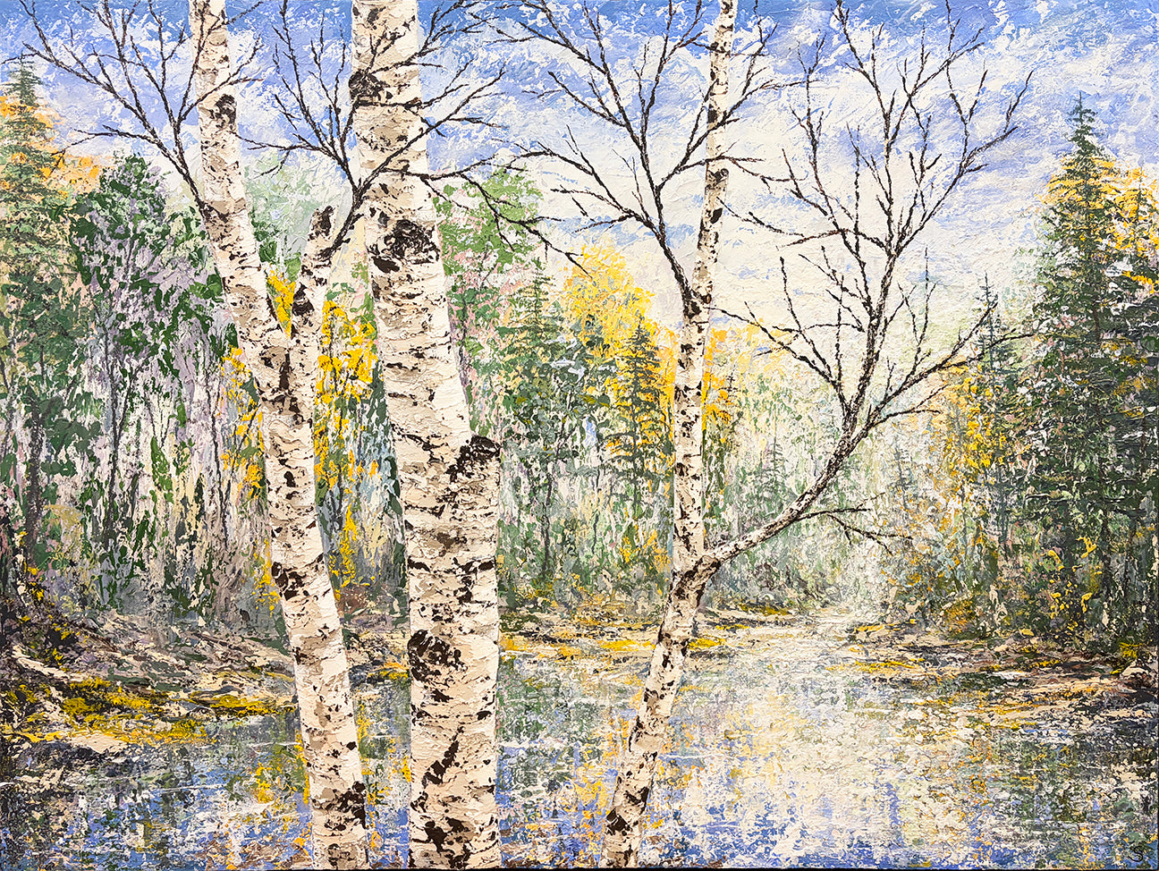 Serene Birches - Acrylic
