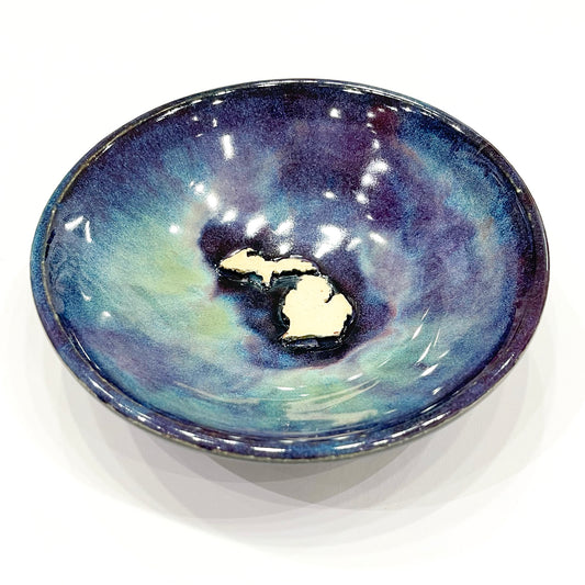 Michigan Map Decorative Bowl