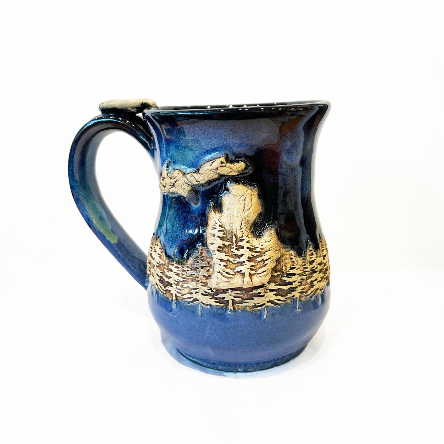 Michigan Mug - Northern Lights Glaze