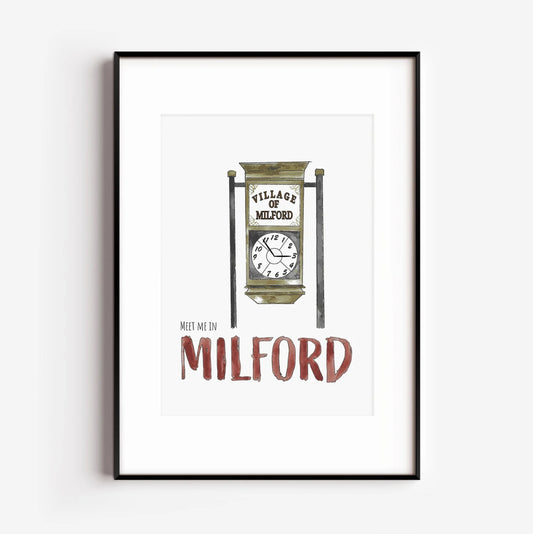 Milford Clock - Fine Art Print