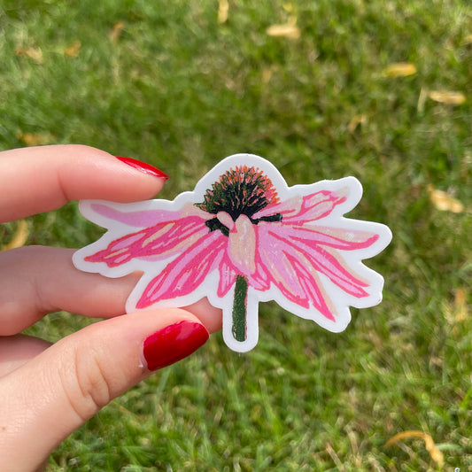 Echinacea Coneflower Vinyl Sticker