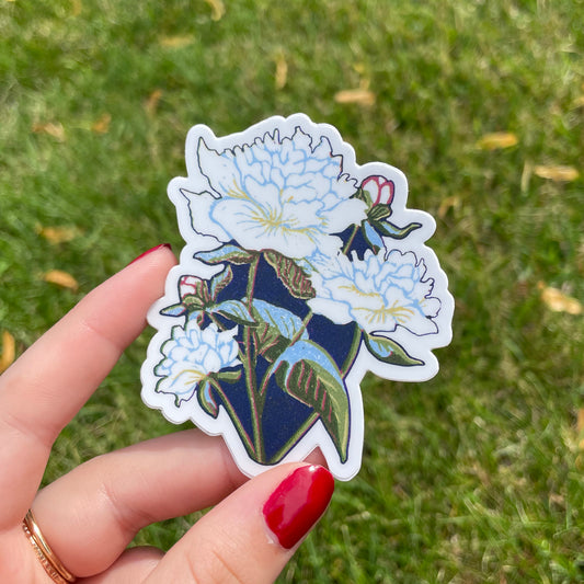 Peonies Vinyl Sticker