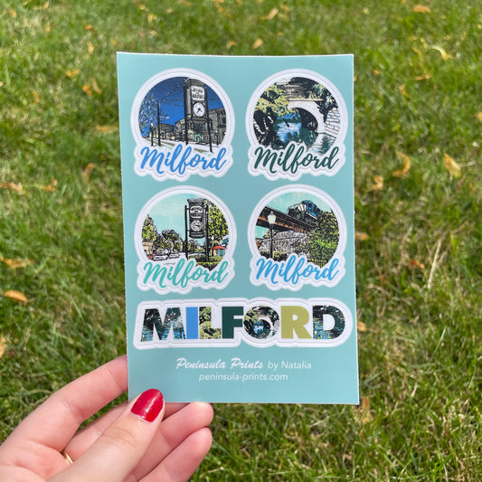 Milford Collection Vinyl Sticker Sheet