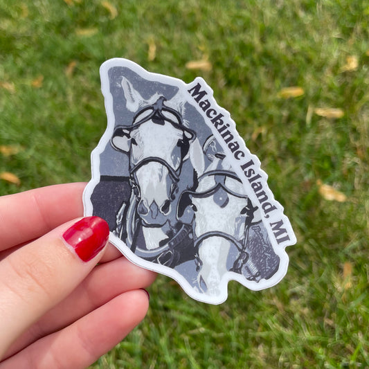 Mackinac Island Horse Team Vinyl Sticker