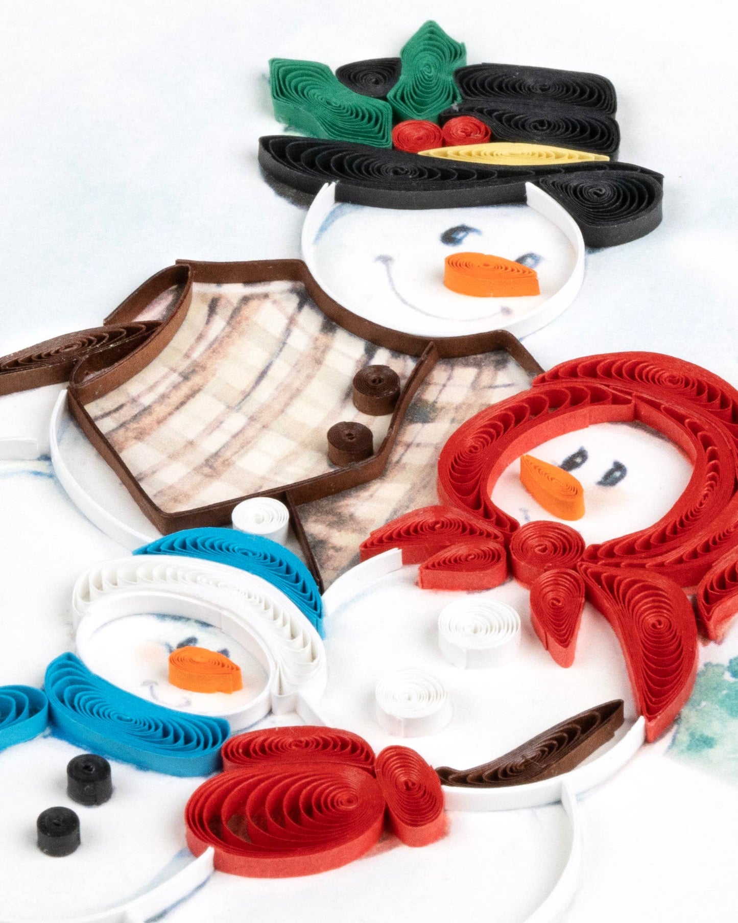 Quilled Snowman Family