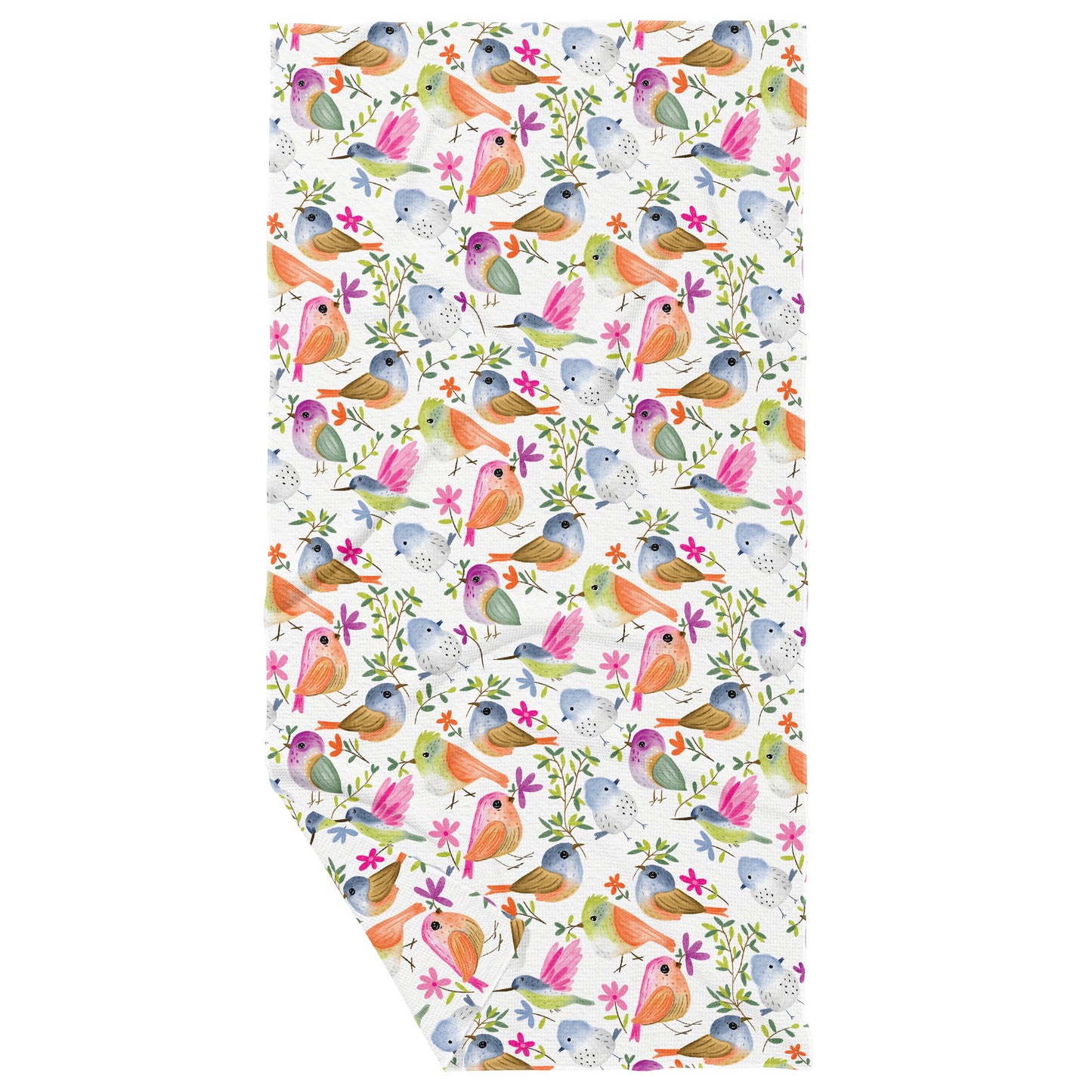 Birds and Branches Double Sided Waffle Dish Towel