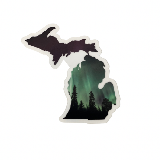 Michigan Northern Lights Sticker