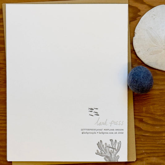 NEW Version Have a Whaley Great Birthday Letterpress Card