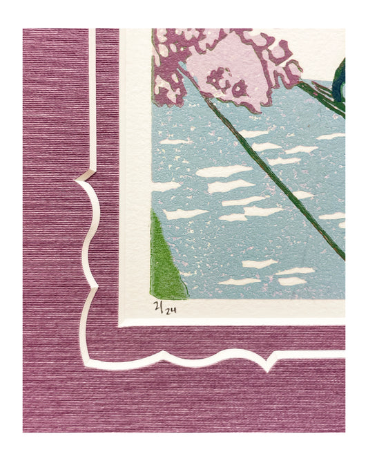 Lilac Avenue Original Block Print - Special Edition