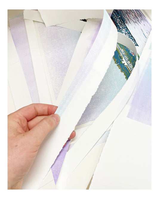 Rounding the Island Original Block Print - Special Edition