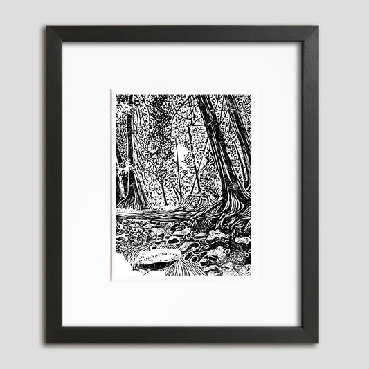 Mackinac Island wall art by Natalia Wohletz of Peninsula Prints titled Brown's Brook.