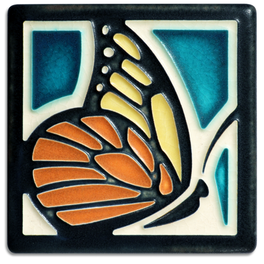 Butterfly (Turquoise) – 4x4 art tile