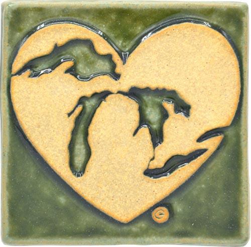 4x4 Heart of Michigan - Tile
