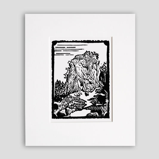 Mini Sugar Loaf Original Block Print