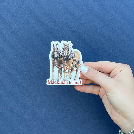 Dray Horses Vinyl Sticker