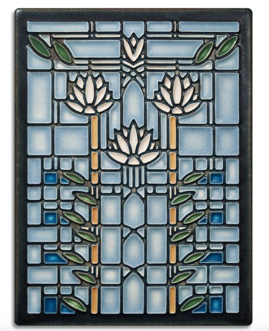 Waterlilies – 8 x 8 art tile