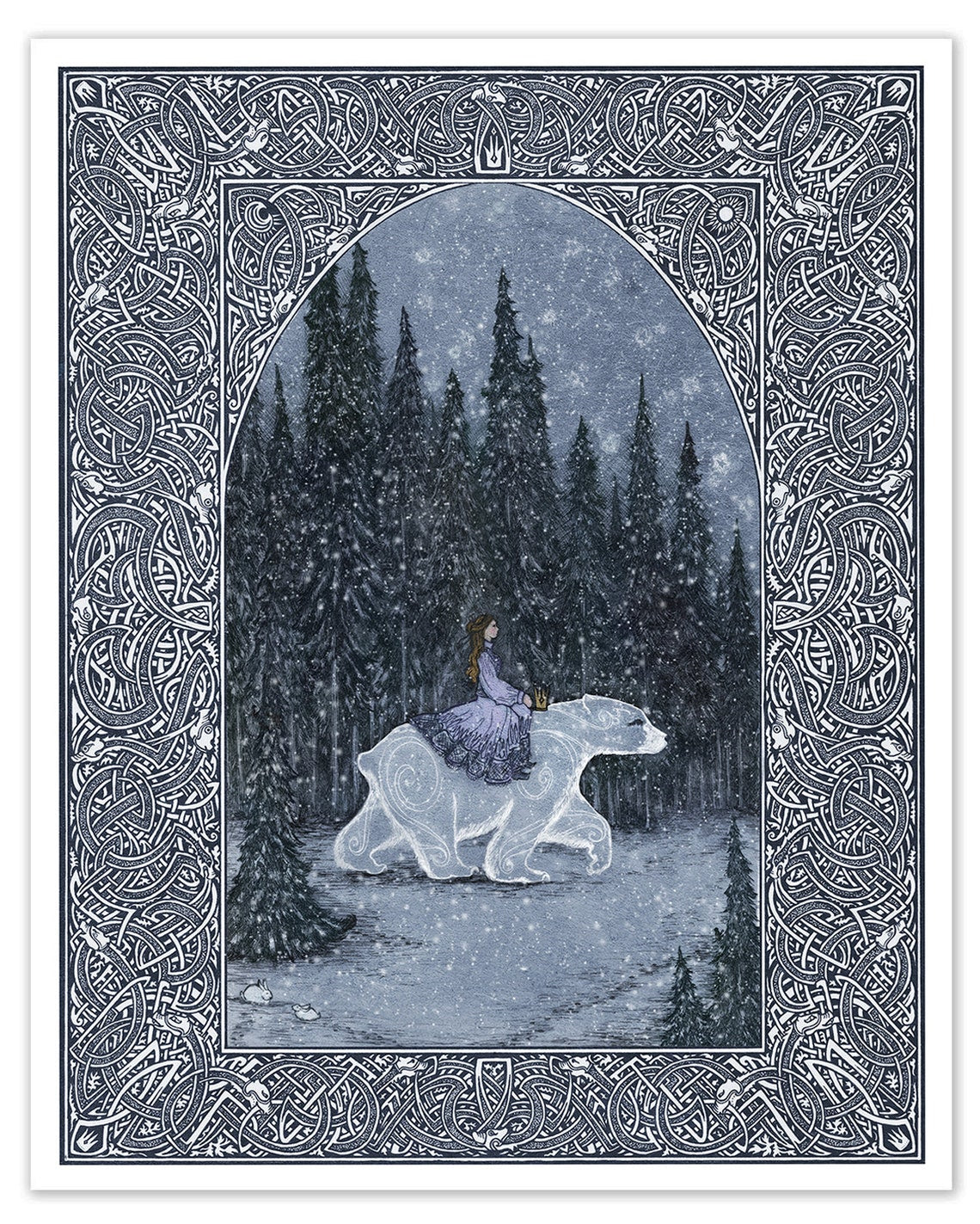 The Princess and the White Bear King Illustration