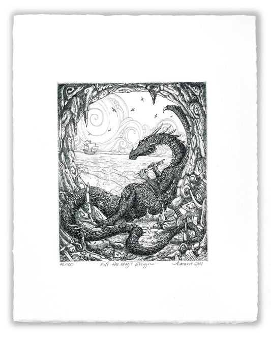 Puff the Magic Dragon Illustration