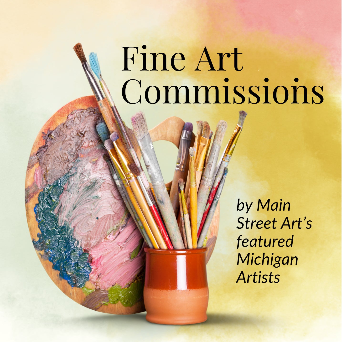 Fine art commissions for original artwork by Main Street Art's featured Michigan artists.