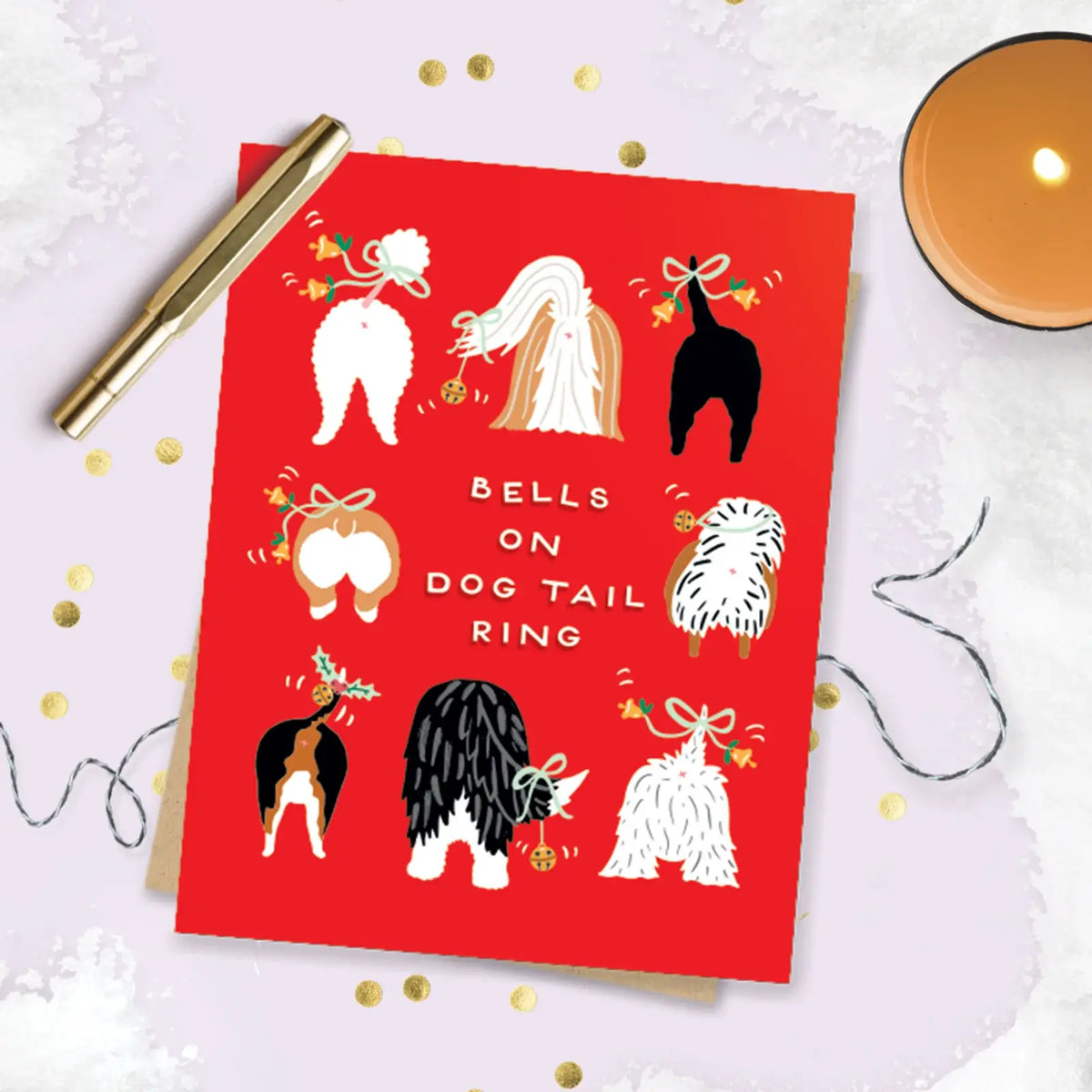 Dog Tails Holiday Card