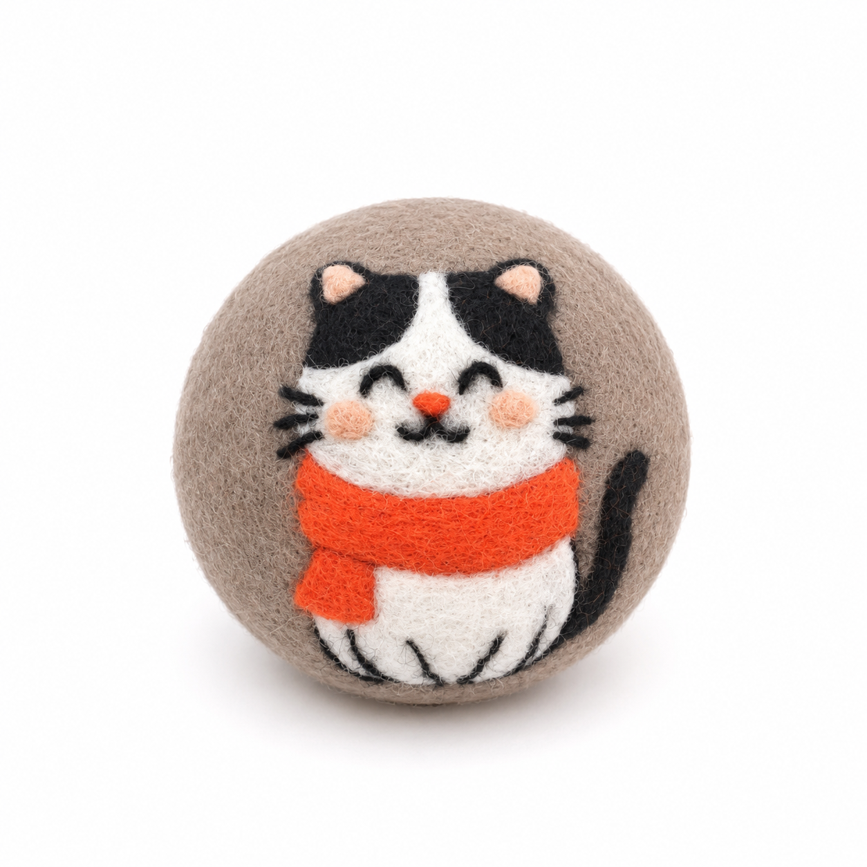 Single – Wool Dryer Balls Over 50 Styles : Lady Cream Cat
