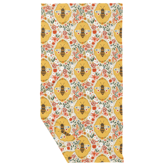 Boho Bee Double Sided Waffle Dish Towel