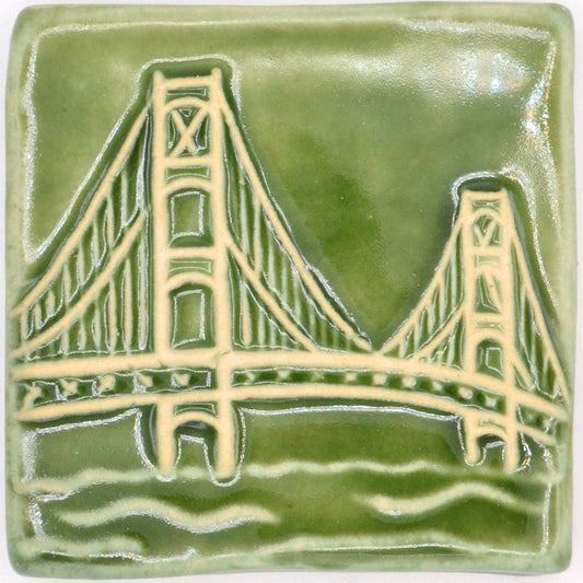 4x4 Mackinac Bridge: Lake Michigan Blue / No