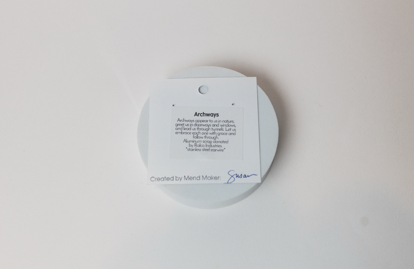 Archways Aluminum, Brass & Stainless Steel Earrings