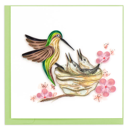 Hummingbird and Babies Card