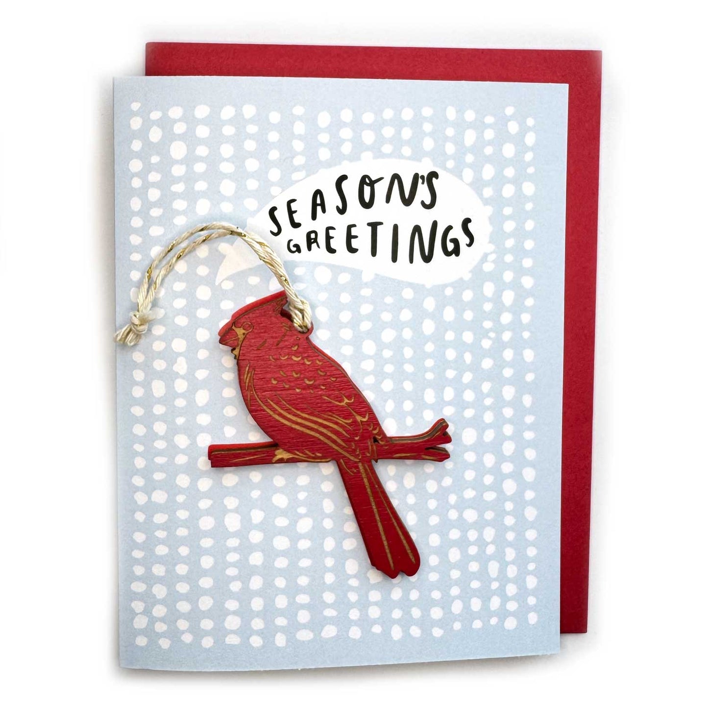 Seasons Greetings - Cardinal Ornament w/ Card