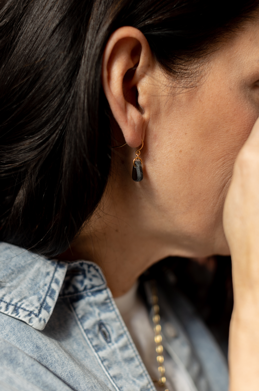 See Me Through Earrings: Aqua