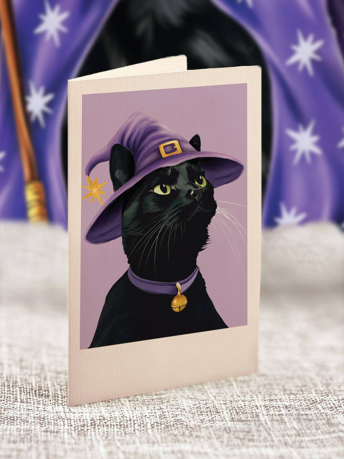 Halloween Cat Mini Pop-up Greeting Card