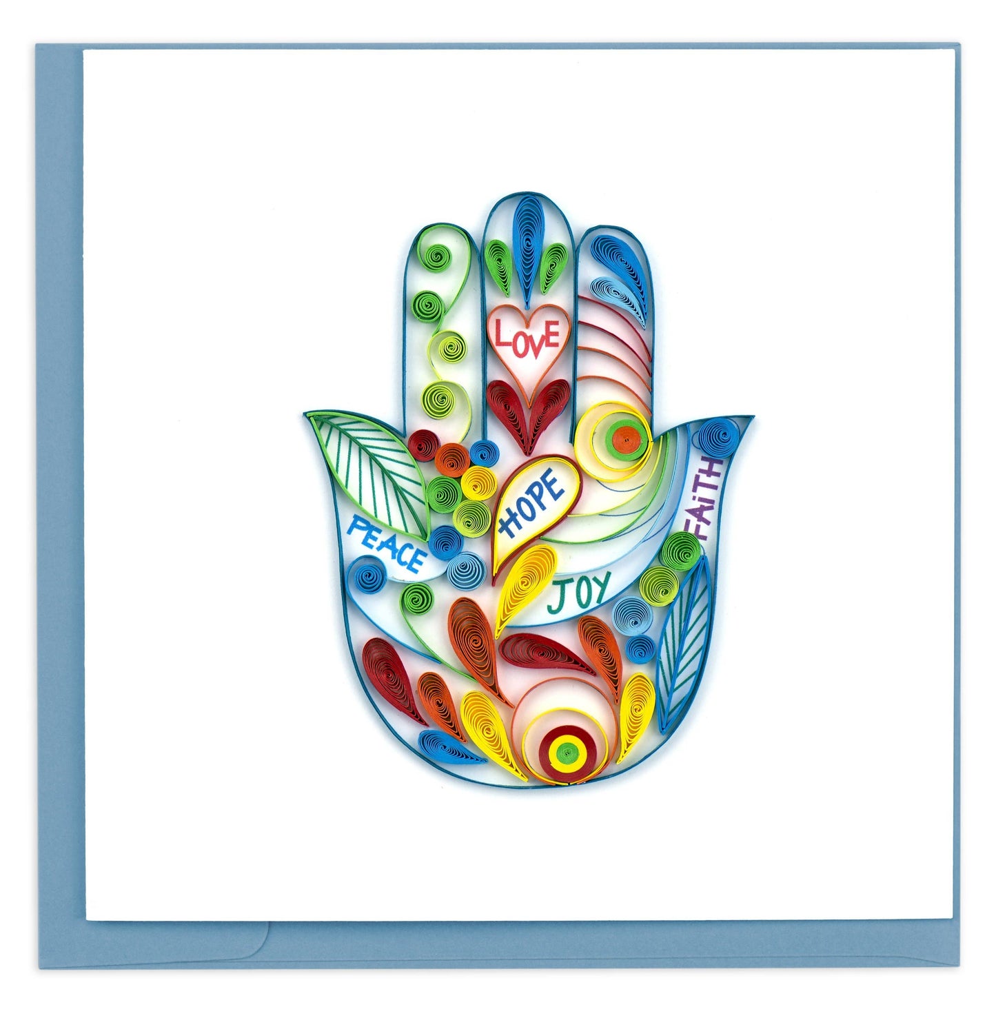 Hamsa Hand Quilled Card