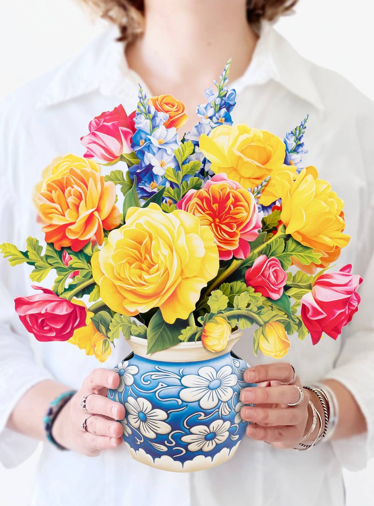 Sorbet Roses Pop-up Greeting Cards